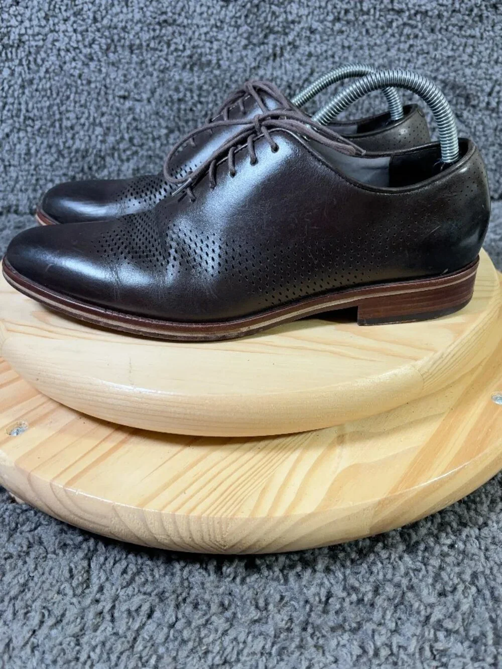 Cole Haan Washington Grand Laser Wingtip Oxford Mens Size 9 Leather Dress Shoes